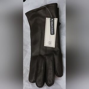 Fownes Brothers Men's Brown Leather Gloves Size L